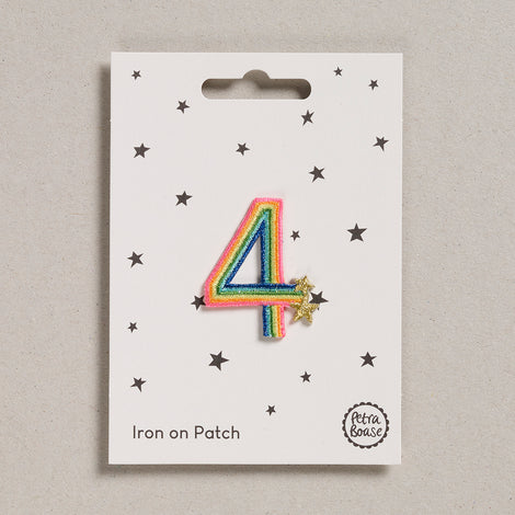 Petra Boase Iron On Rainbow Number Patches