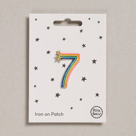 Petra Boase Iron On Rainbow Number Patches