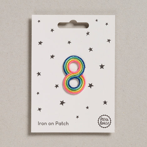 Petra Boase Iron On Rainbow Number Patches