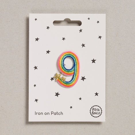 Petra Boase Iron On Rainbow Number Patches