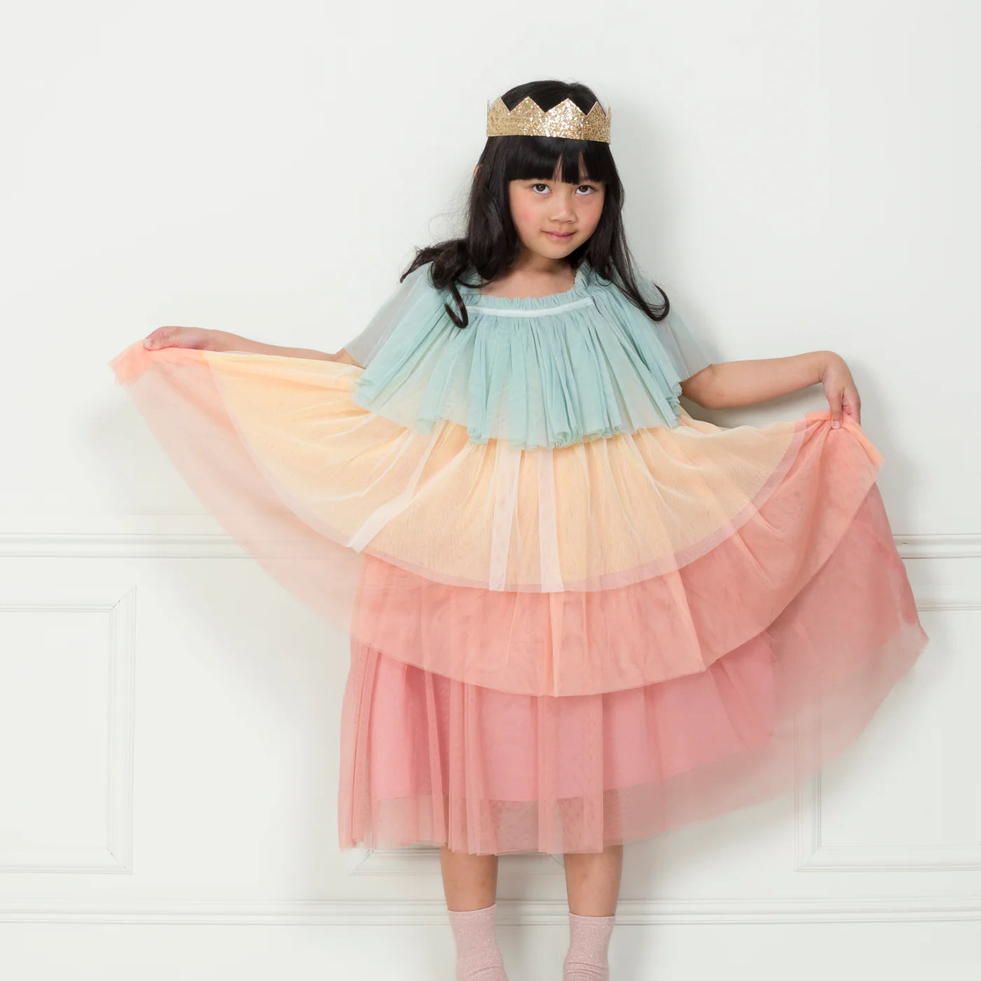 Meri Meri Rainbow Ruffle Princess Costume