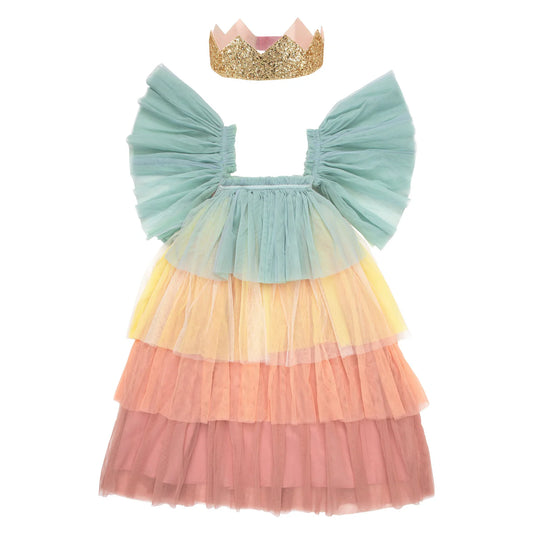 Meri Meri Rainbow Ruffle Princess Costume