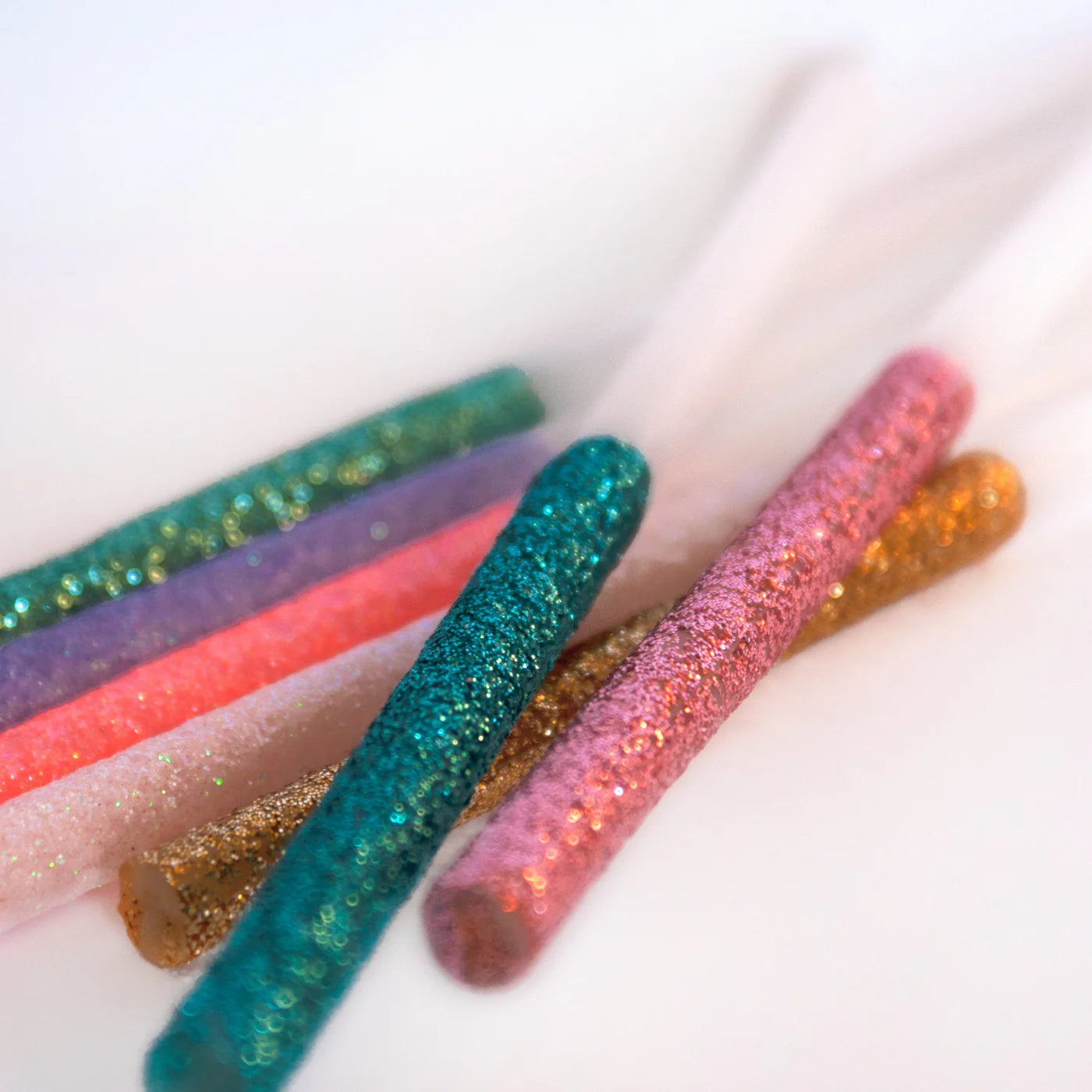 Meri Meri Multi-Coloured Dipped Glitter Birthday Candles (16)